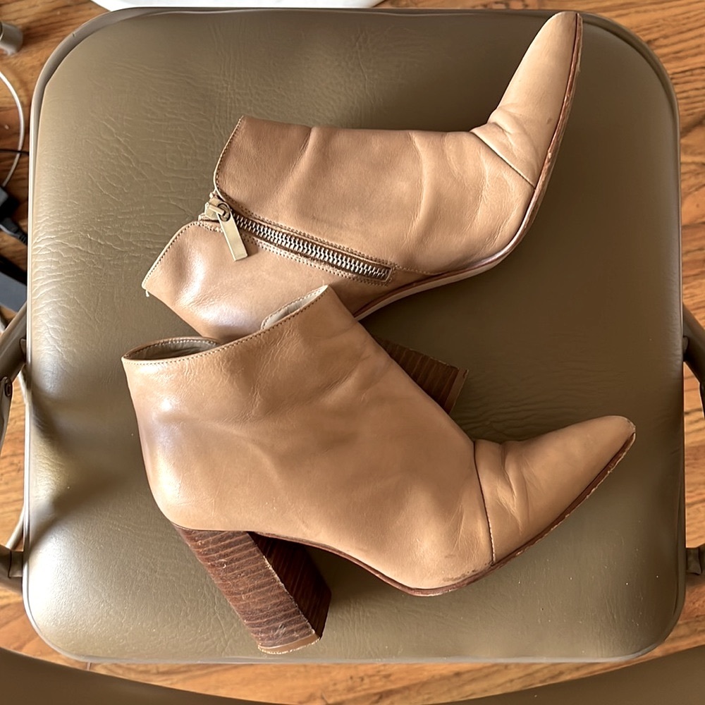Nude Ankle Booties from Zara